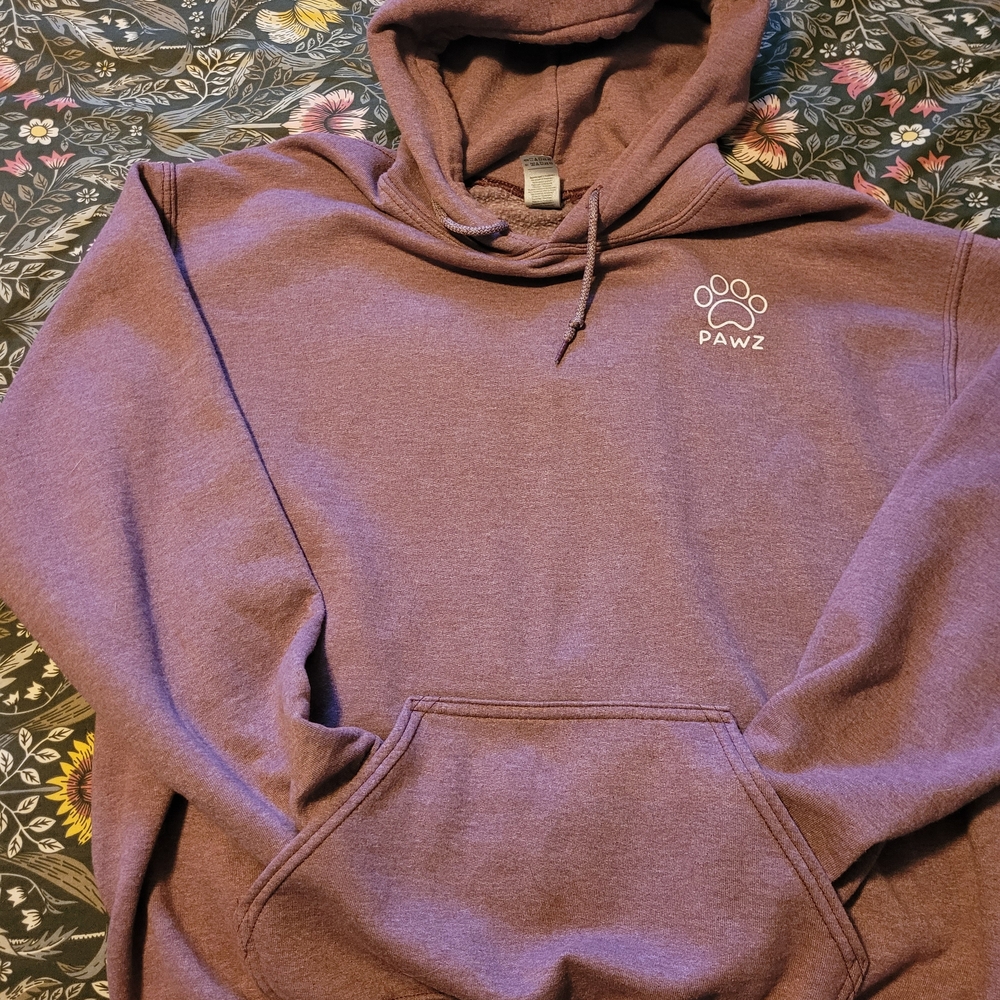 PAWZ Lavender Hoodie with Pine Paw Print - Picture 3 of 3